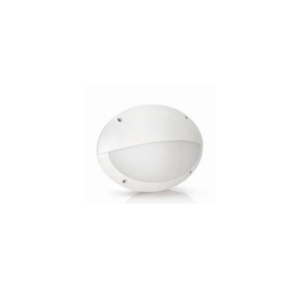 PLAFONIER M-6B3 OVAL C/PALA CINZ. - PC IP66 E27
