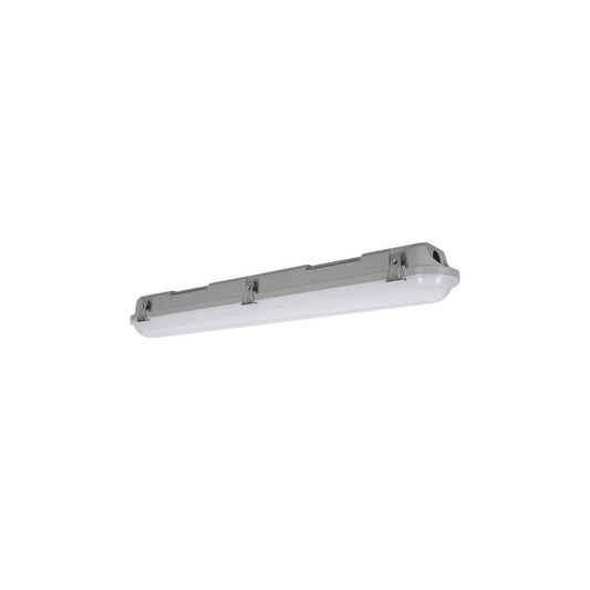 ARMADURA ESTANQUE PC C/ CLIPS INOX C/L T8 2x9W 6500K