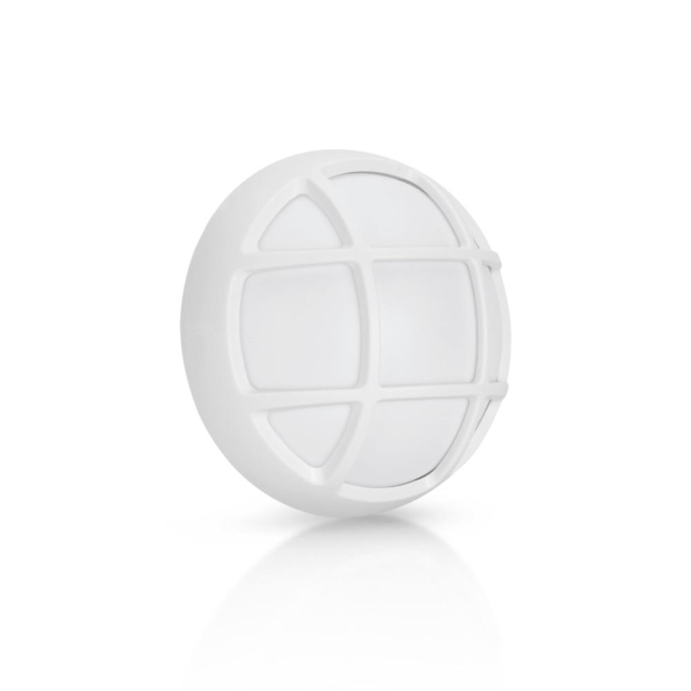 APLIQUE LED EXT. RED. IP54 4W 4000K C/GRELHA BRANCO