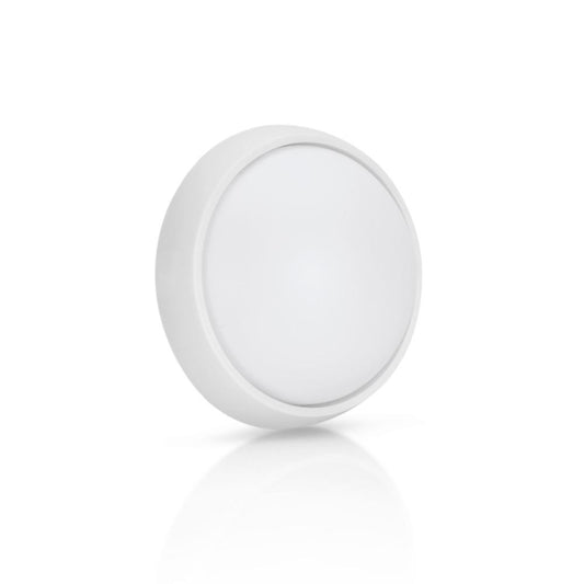 APLIQUE LED EXT. REDONDO IP54 9W 4000K BRANCO