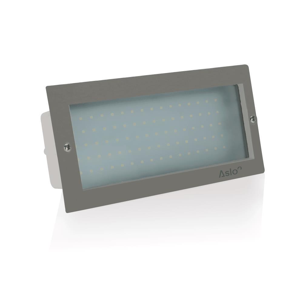 APLIQUE MURO EMB. LED 8W 5000K INOX
