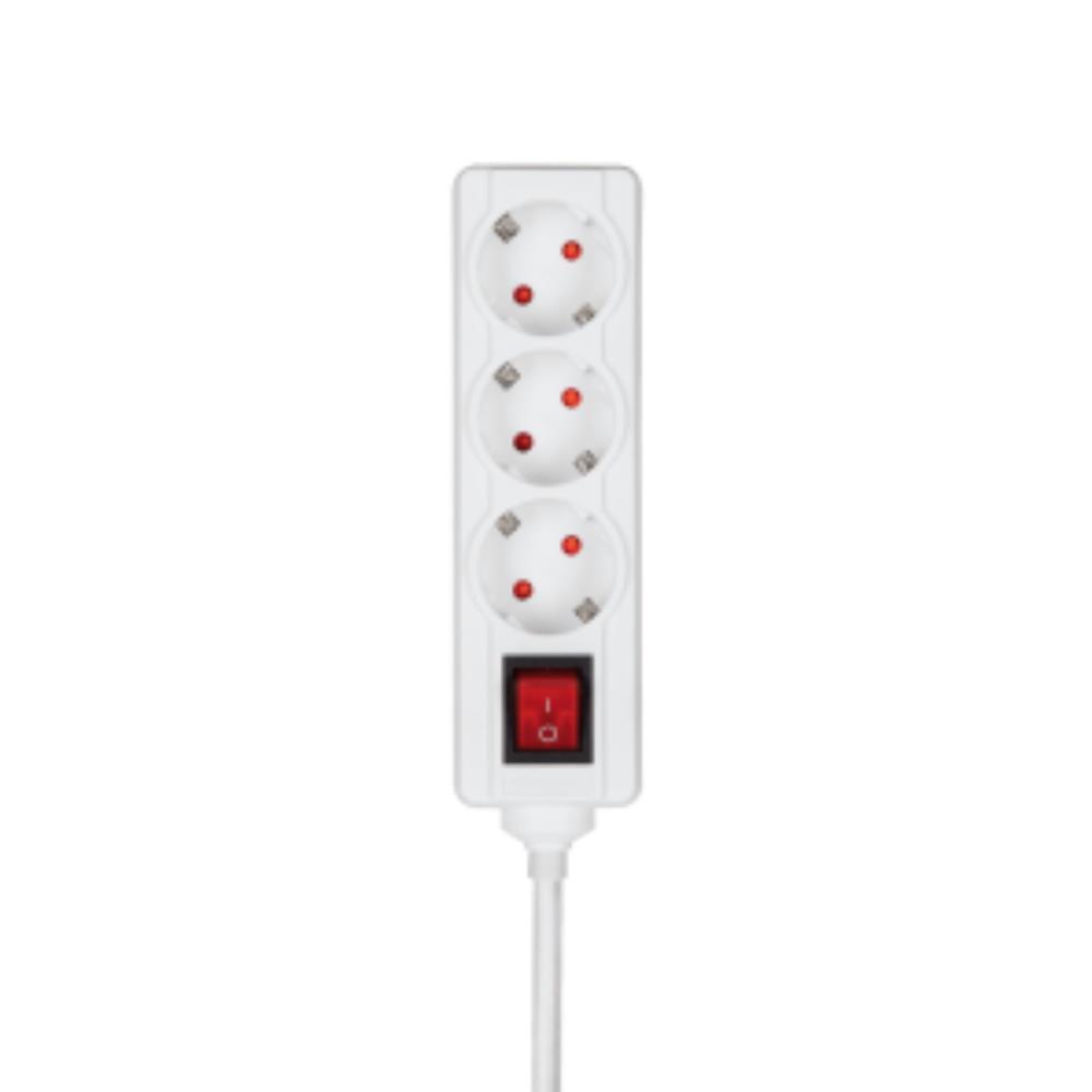 Bloco triplo cinter 3x2p+t c/cabo 3g1.5mm2 - 3mt Aslo