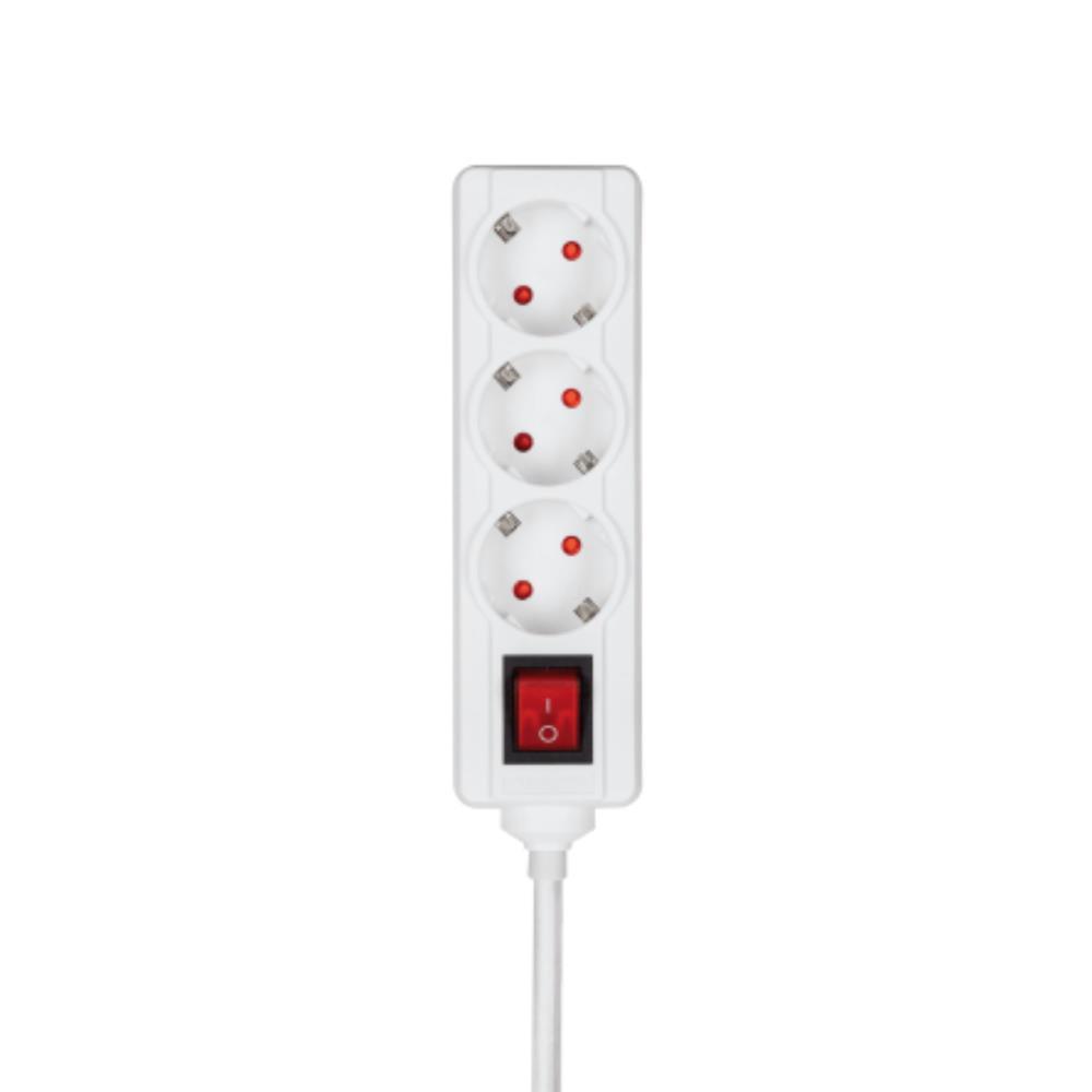 Bloco triplo cinter 3x2p+t c/cabo 3g1.5mm2 - 5mt Aslo