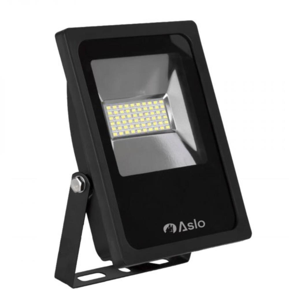 Projetor led SMD 100W IP65 4000K preto Aslo