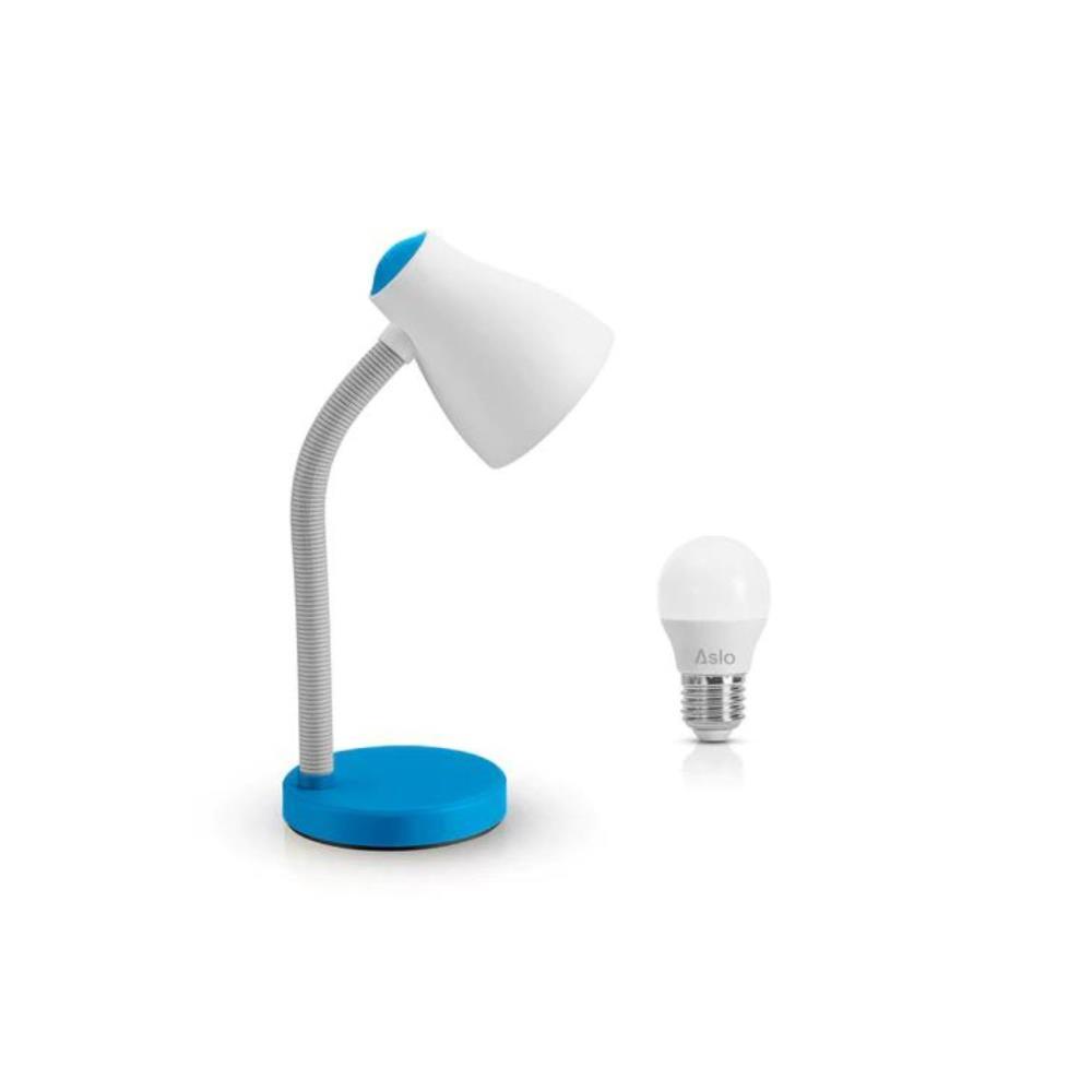 CANDEEIRO SECRETARIA AZUL COM MOLA E27 15W