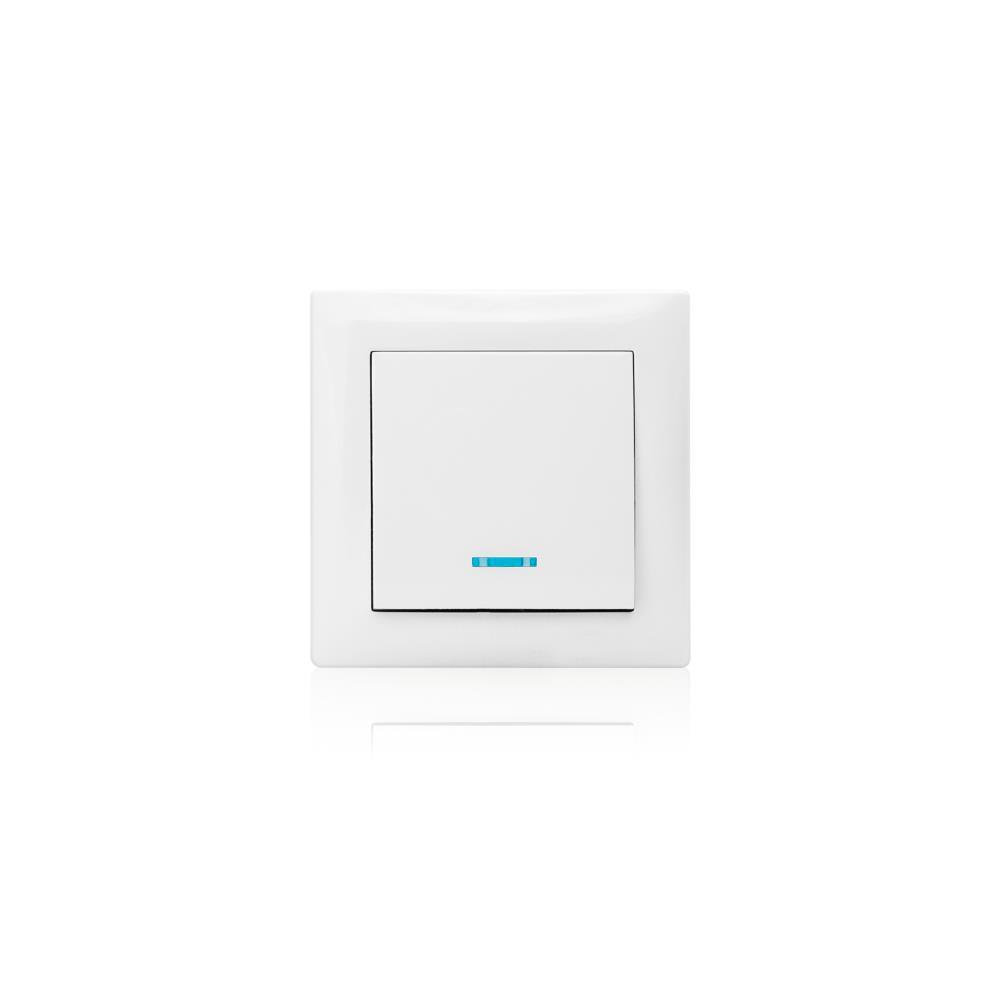 BOTÃO PRESSÃO (NA) LUMINOSO M2020 10A - 250V BRANCO