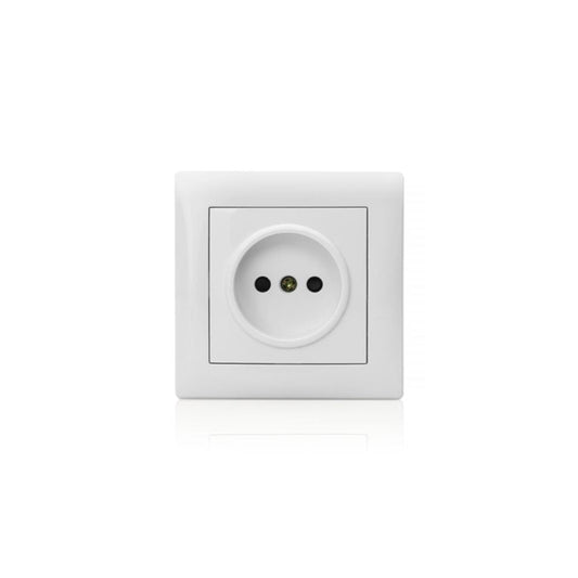 TOMADA SIMPLES 2P M2020 16A - 250V C/AP BRANCO