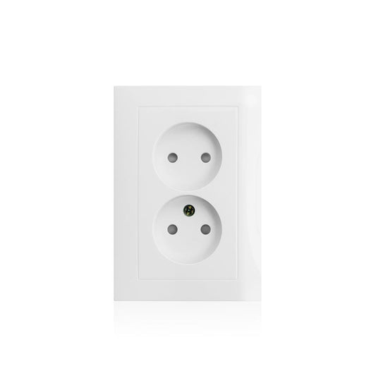 TOMADA DUPLA 2x2P 16A C/OBTURADORES BRANCO
