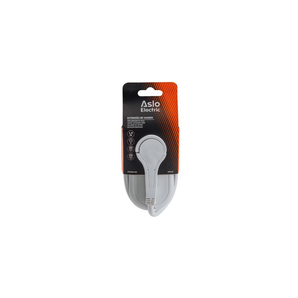 Extensão de viagem 2p+T 16A 2 USB-C+A c/cabo 1.4mt Aslo
