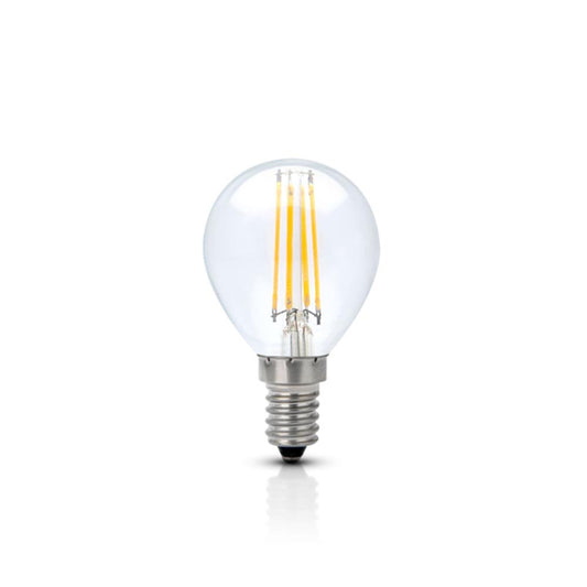 LAMP. LED FIL. ESFERICA GOTA E14 4W 4000K BL.