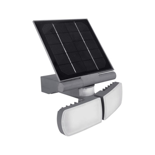 APLIQUE LED SOLAR C/SENSOR AJUSTAVEL 2X5W 6000K