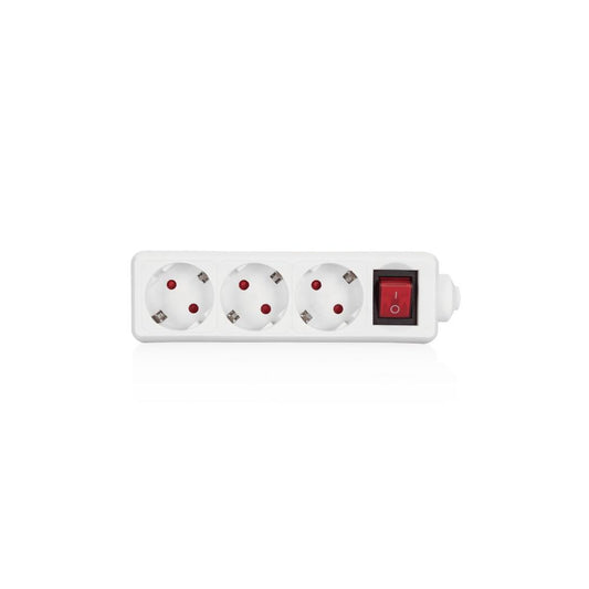 Tomada tripla 2P+T C/interruptor s/cabo Aslo