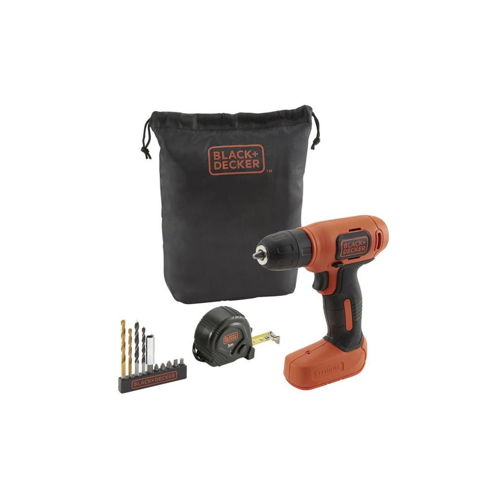 Kit de berbequim 7.2V C/10 acess. BDCD8GPA-QW Black & Deker