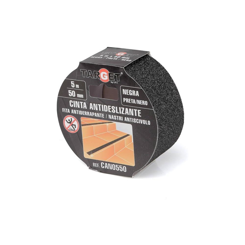 Fita adesiva antiderrapante preta 5mtx50mm Target