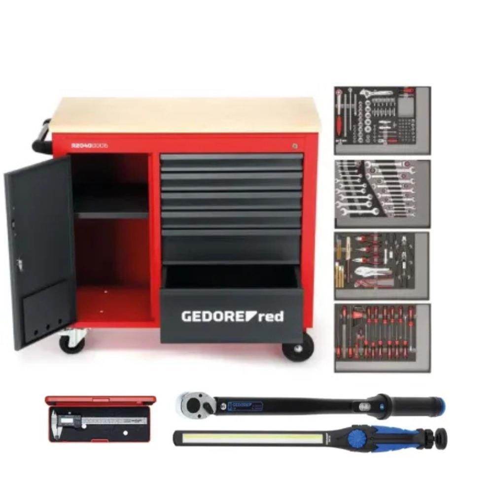 Carro de ferramentas Mechanic plus 163pcs  Gedore