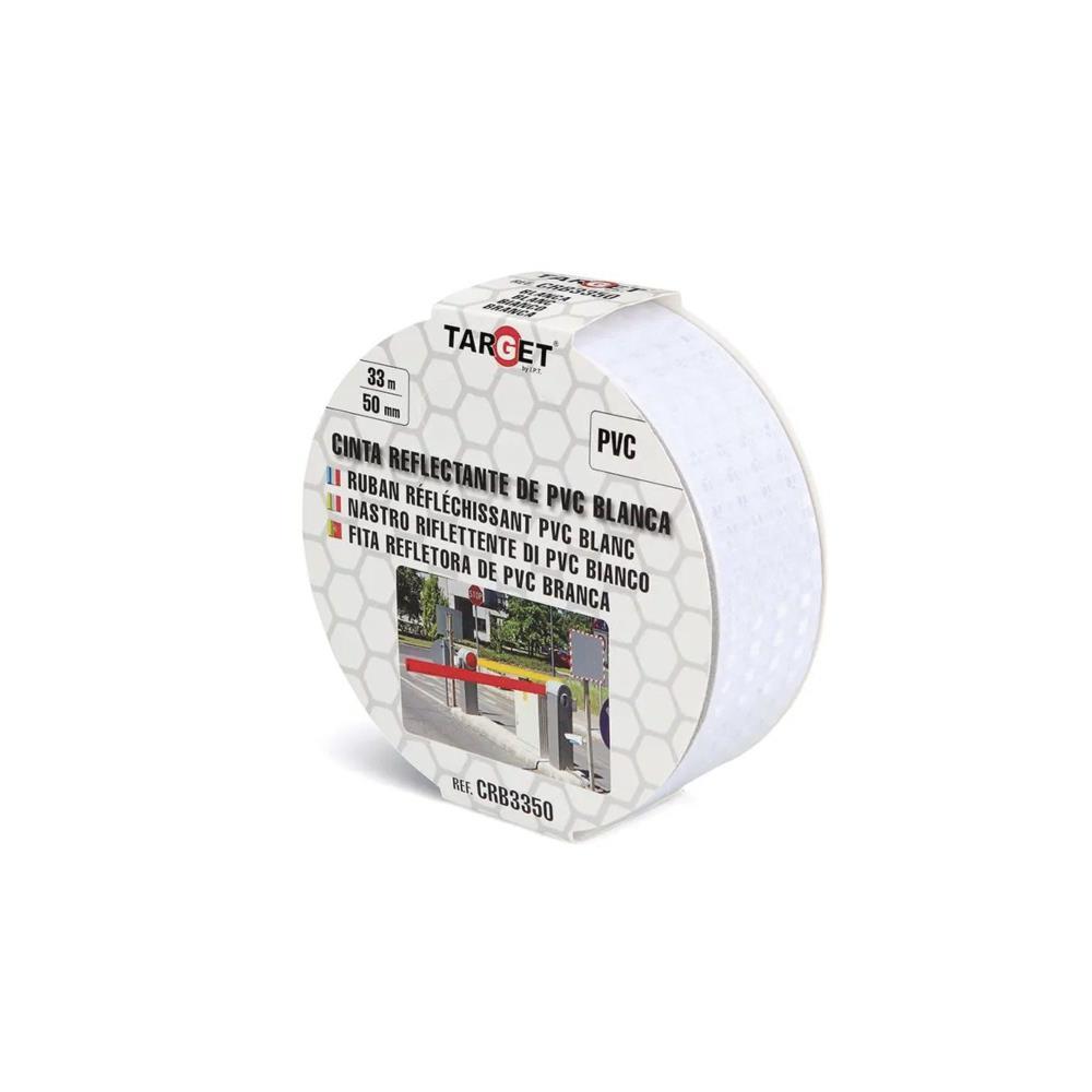 Fita reflectora certificada 25mt x50mm branco Target