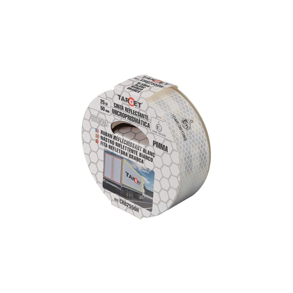 FIta refletora certificada 25mt x 50mm branca Target