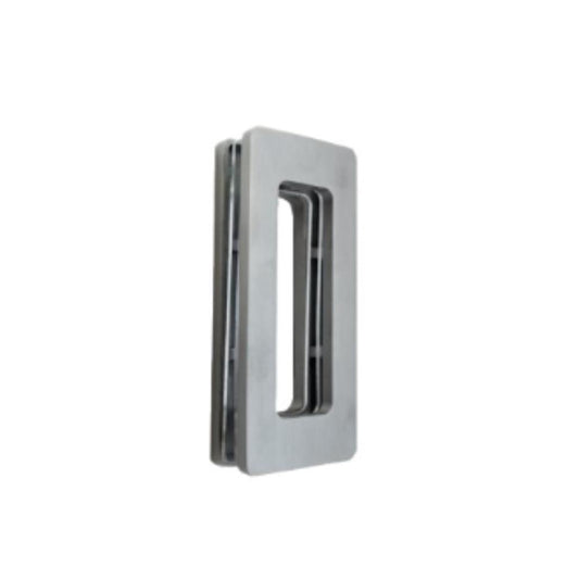 Concha p/vidro mod. Square ref 505 125x50mm inox preto mate