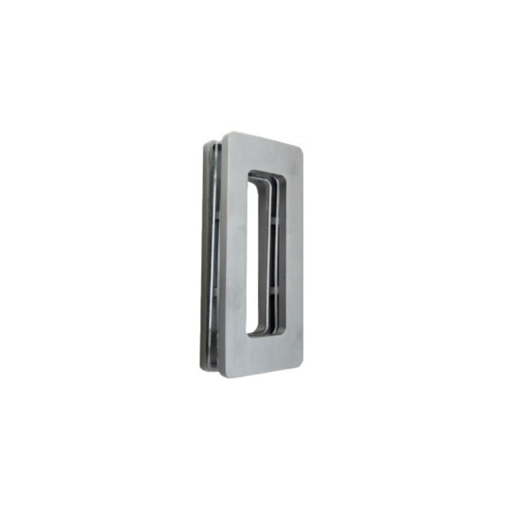 Concha p/vidro mod. Square ref 505 125x50mm inox sat.