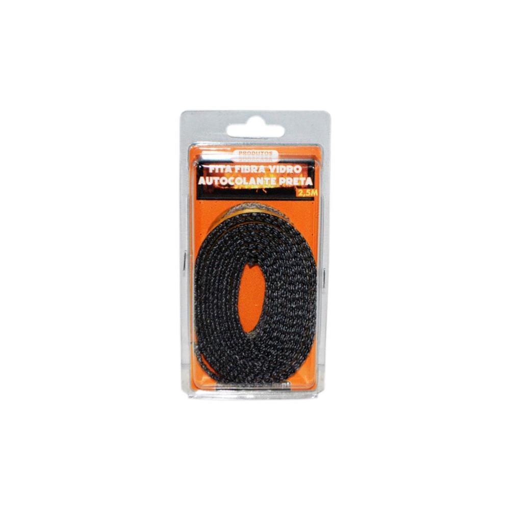 Fita fibra de vidro autocolante 2.5mtx10x2mm preta