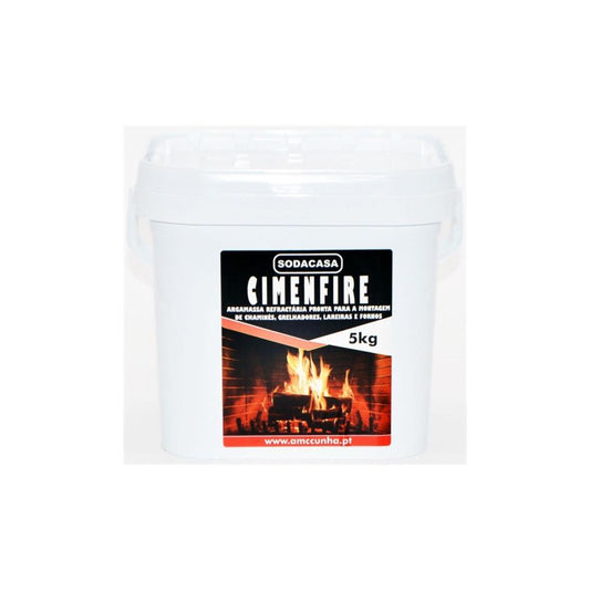 Balde argamassa refrataria Cimenfire 5kg