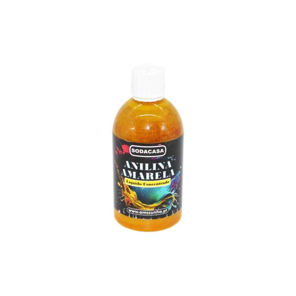 Frasco anilina liquida amarela 200ml