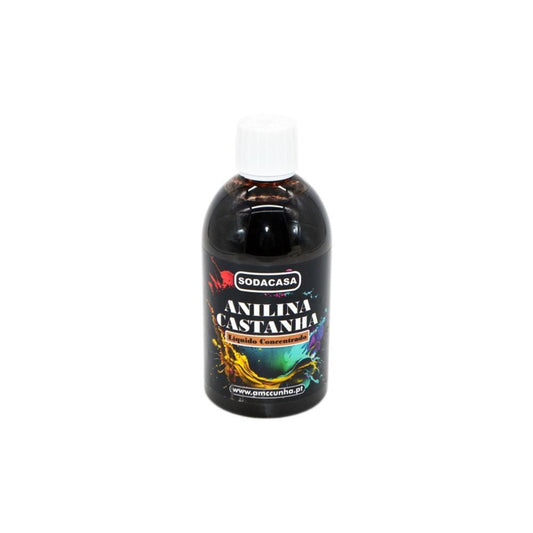 Frasco anilina liquida castanho 200ml