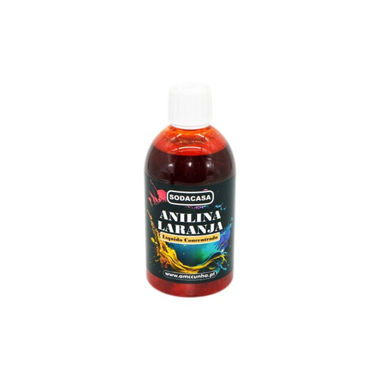 Frasco anilina liquida laranja 200ml