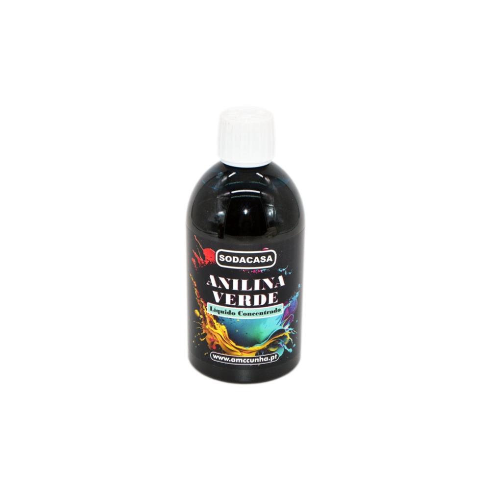 Frasco anilina liquida verde 200ml