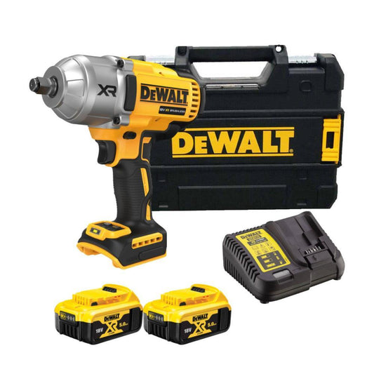Chave impacto DCF900P2T-QW s/ escovas XR 18V 5ah 1/2" Dewalt