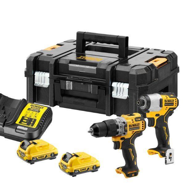 KIT 12V 3ah + DCD706/DCF801 +MALA TSTAK II DEWALT