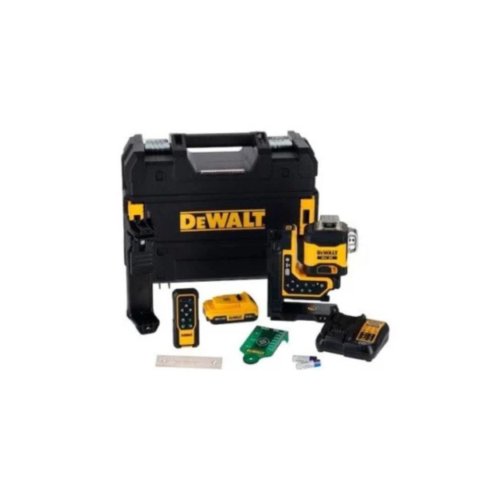 Nivel laser 3x360 verde 18V c/bat. 2Ah DCLE34035D1-QW Dewalt