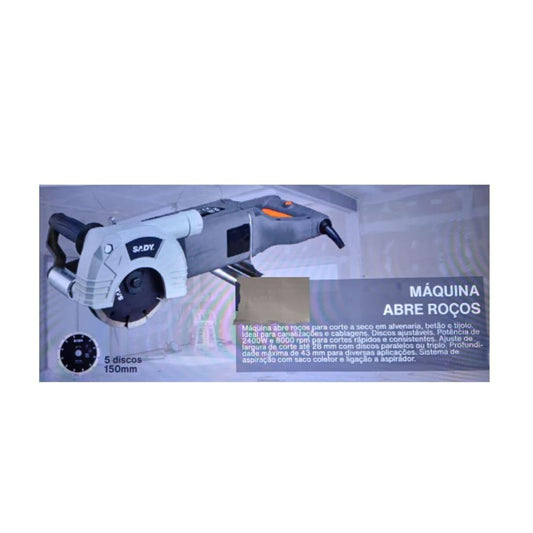 Maquina de abrir roços 2400W Sady