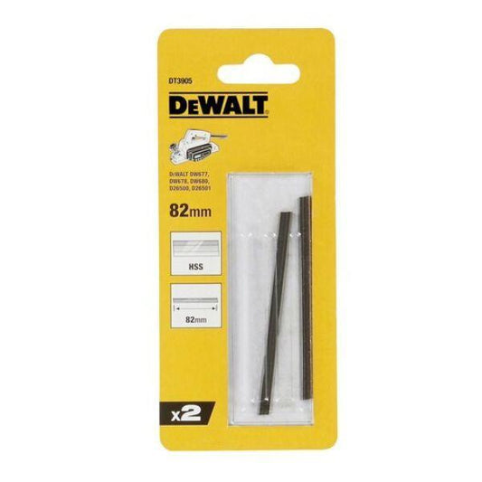 2 LAMINAS HSS PLAINA 82mm DEWALT