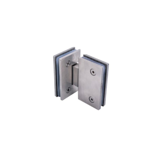 Dobradiça p/ vidro 180º ref. DV60 inox pol