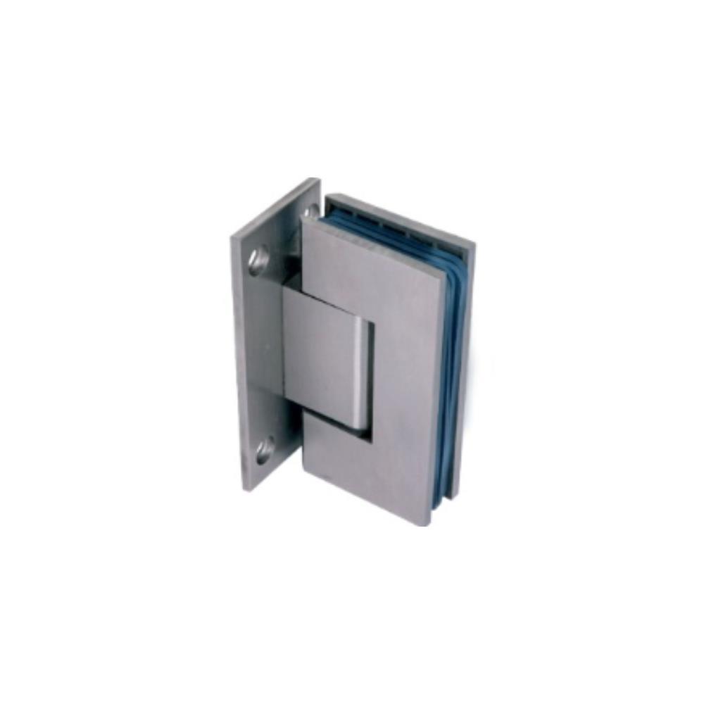 Dobradiça vidro simples parede/vidro 90x55 90º inox prt mate