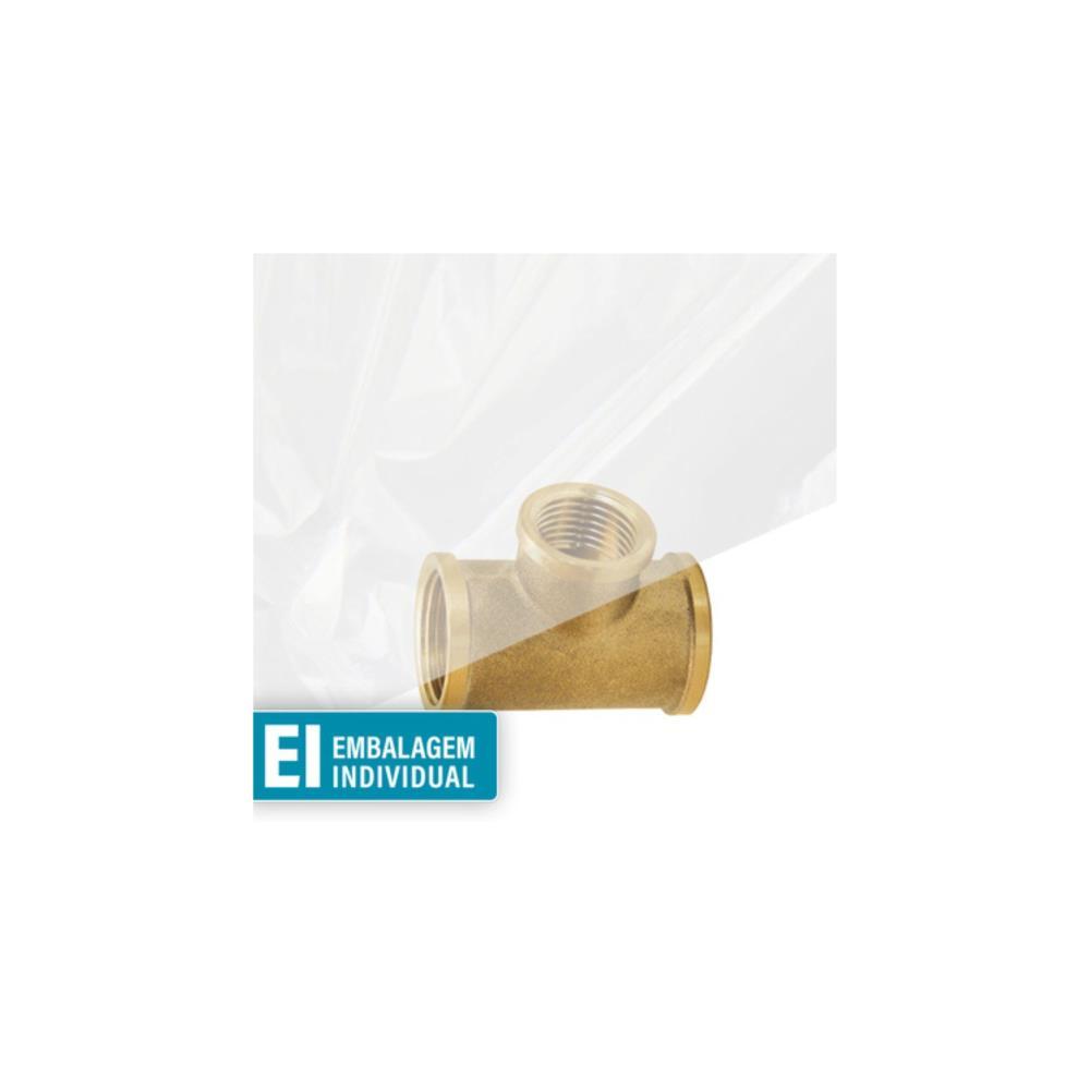 Te latão F/F - 1X1/2 latão