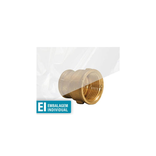 União F/F - 1/2X3/8 latão