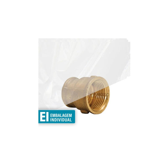 União F/F - 2X1" latão