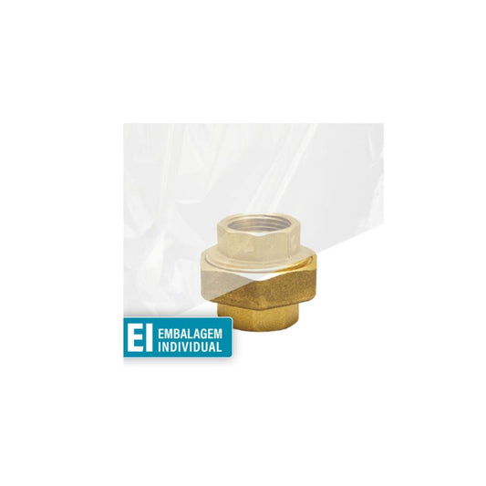 Junção conica F/F - 1/2" latão