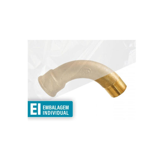 Curva M/F 3/4 90º latão