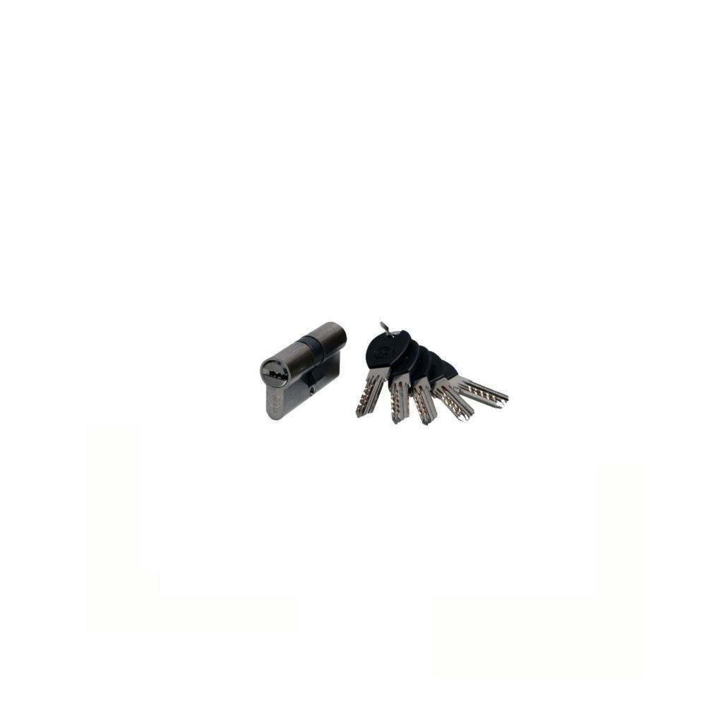 Cilindro seg. 10P - 5 ch - 60mm (30+30) - preto - BL1