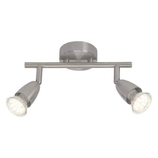 CANDEEIRO LED DUPLO AMALFI FERRO