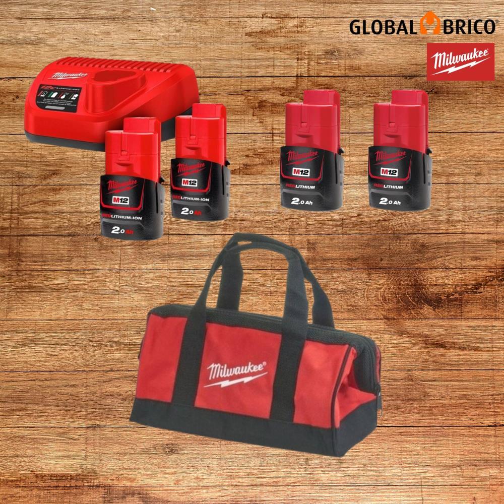 Kit Madeira - 4 Máquinas M12 Milwaukee - Globalbrico