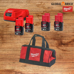 Kit Madeira - 4 Máquinas M12 Milwaukee - Globalbrico