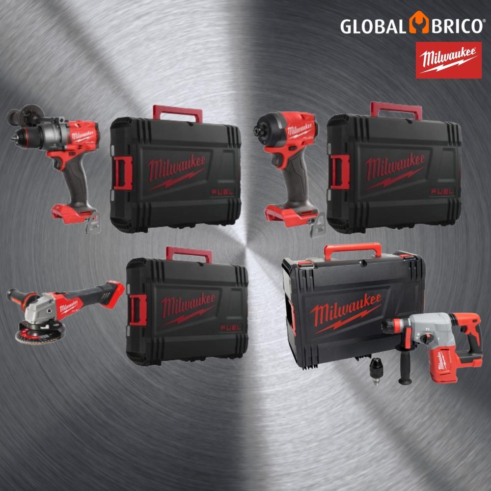 Kit Metal – 4 Máquinas M18 Milwaukee – Globalbrico
