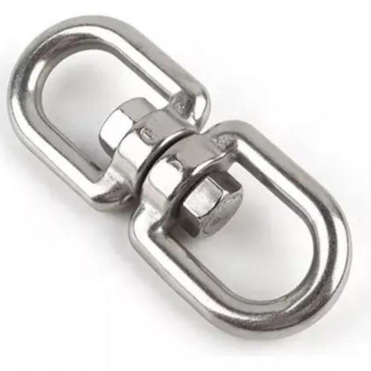Olhal duplo giratorio 10mm inox