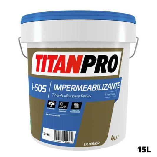 15L TINTA ACRILICA TELHAS PRETA I-505 TITAN