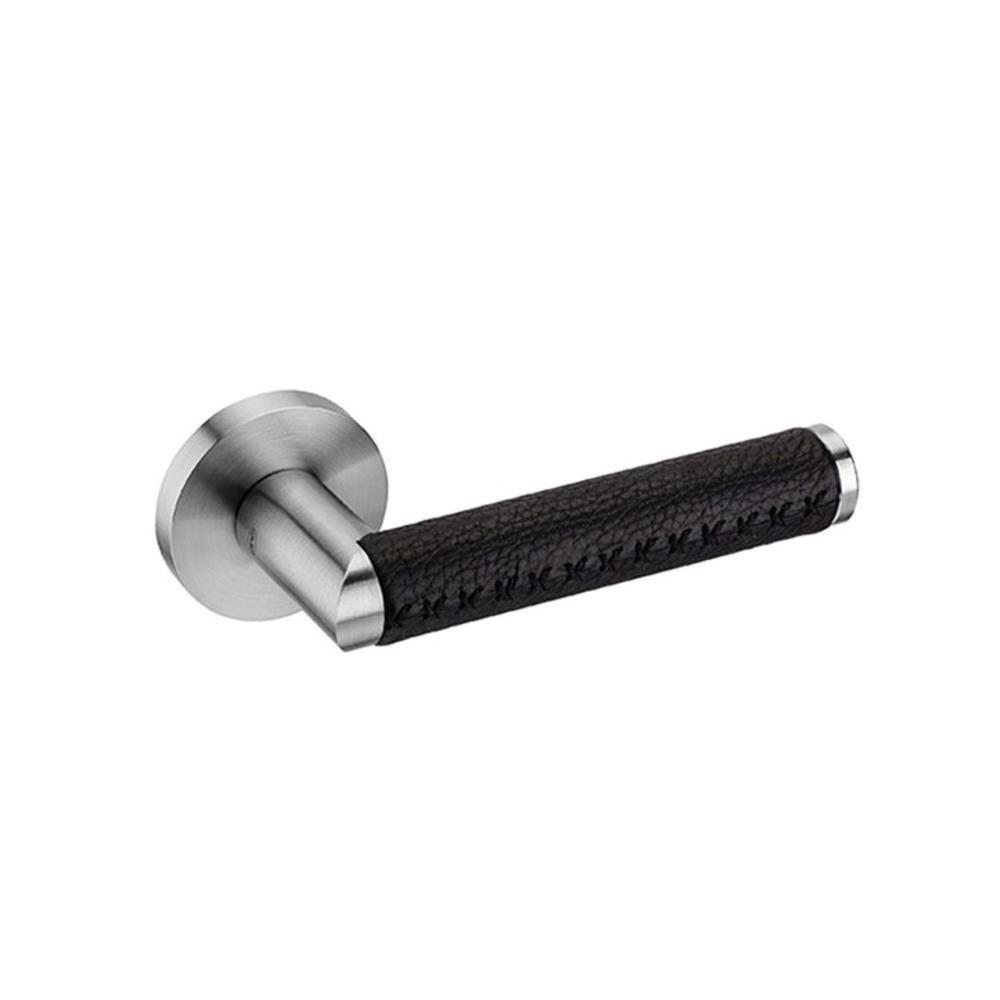 Puxador IN.00.452 N pele preta LINK LEATHER JNF