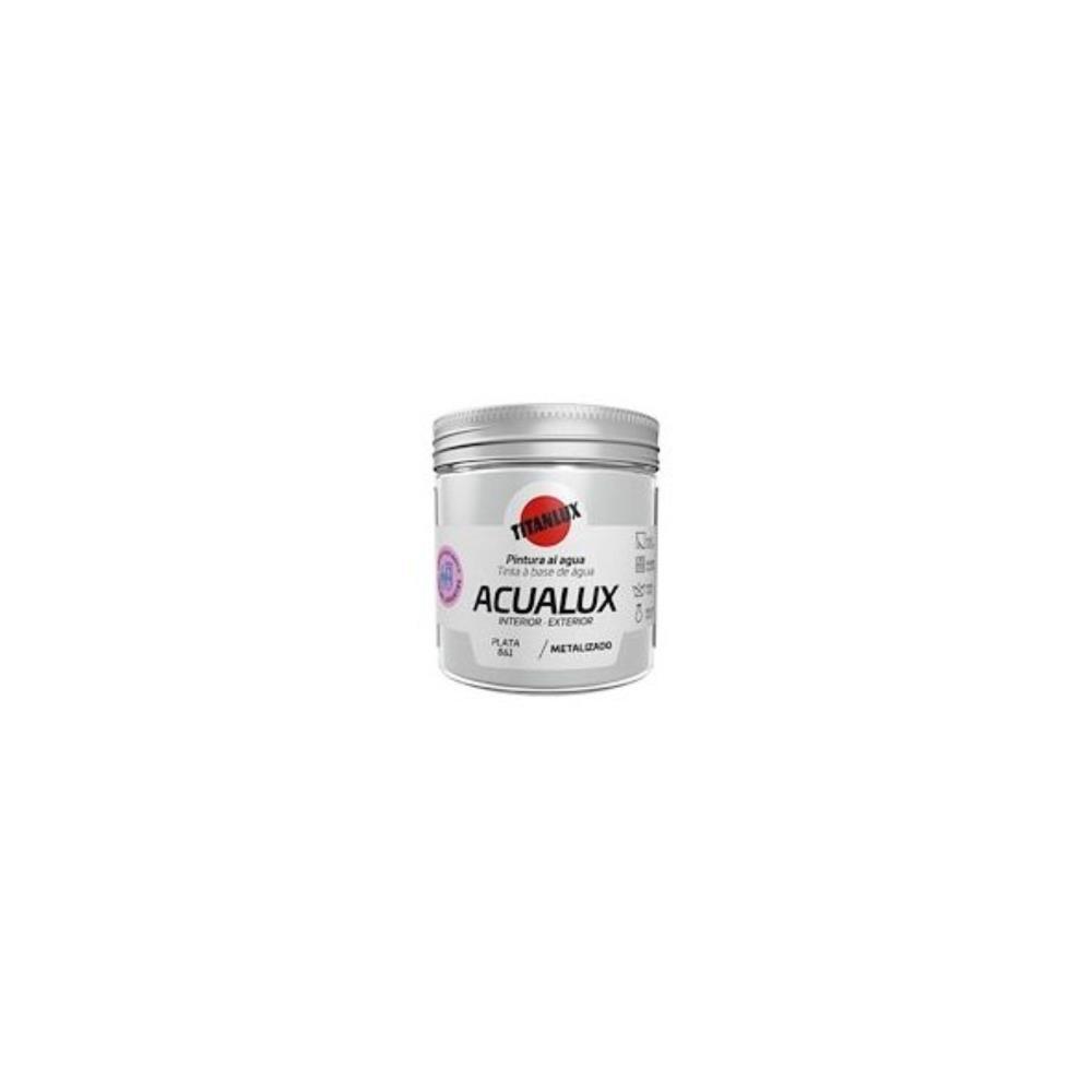 75ml Acualux Metalizado Prata Titan